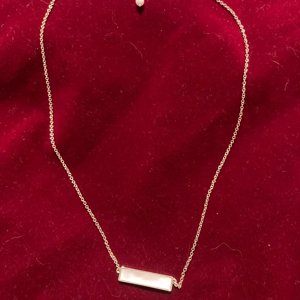 Pura Vida Pearl Bar Necklace NWOT